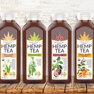 bottles of Chiques Creek Organic Hemp Tea