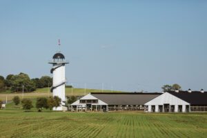 Kreider Dairy Farms with Cow Barns and Silo