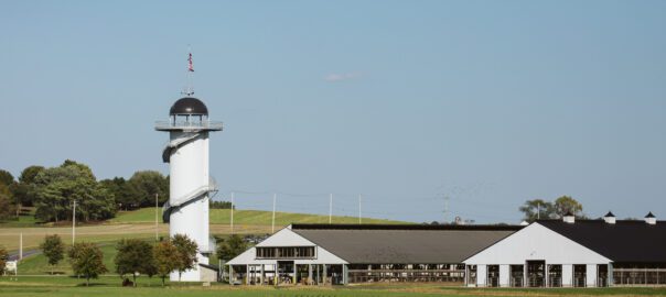 Kreider Dairy Farms with Cow Barns and Silo