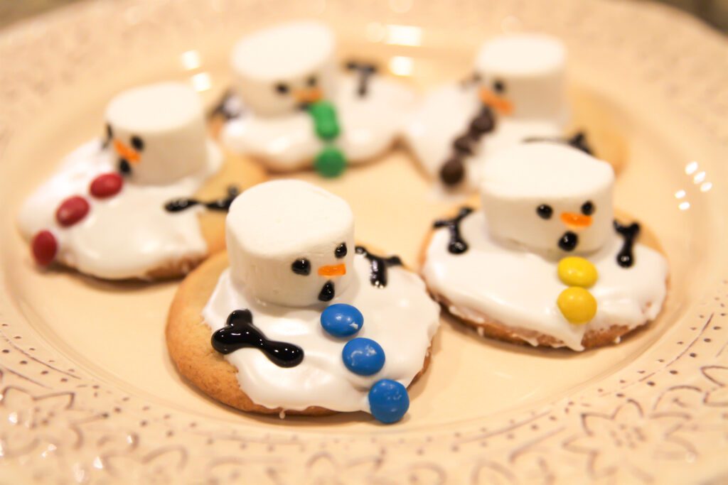 Melted Snowmen Sugar Cookies