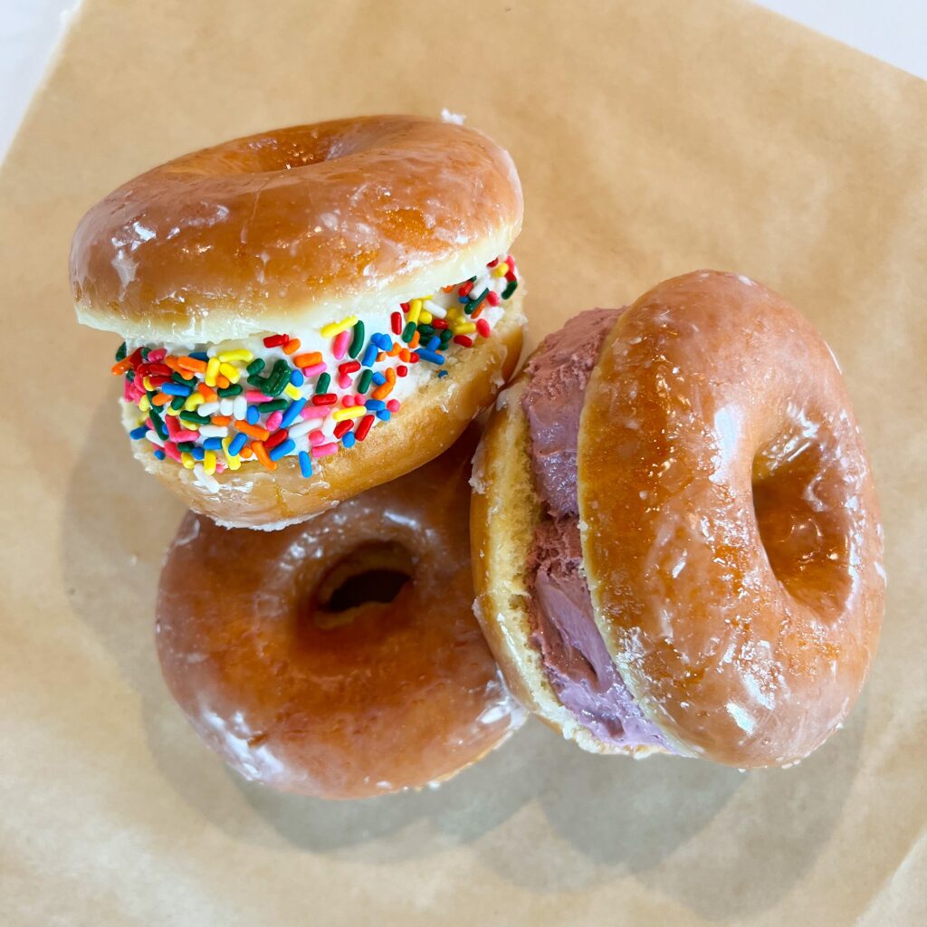 Donut Ice Cream Sandwiches