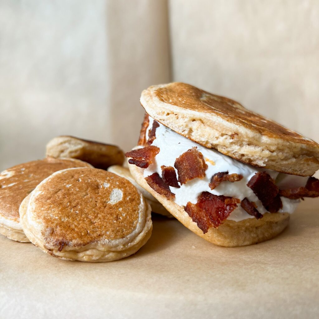 Pancake Ice Cream Sandwiches