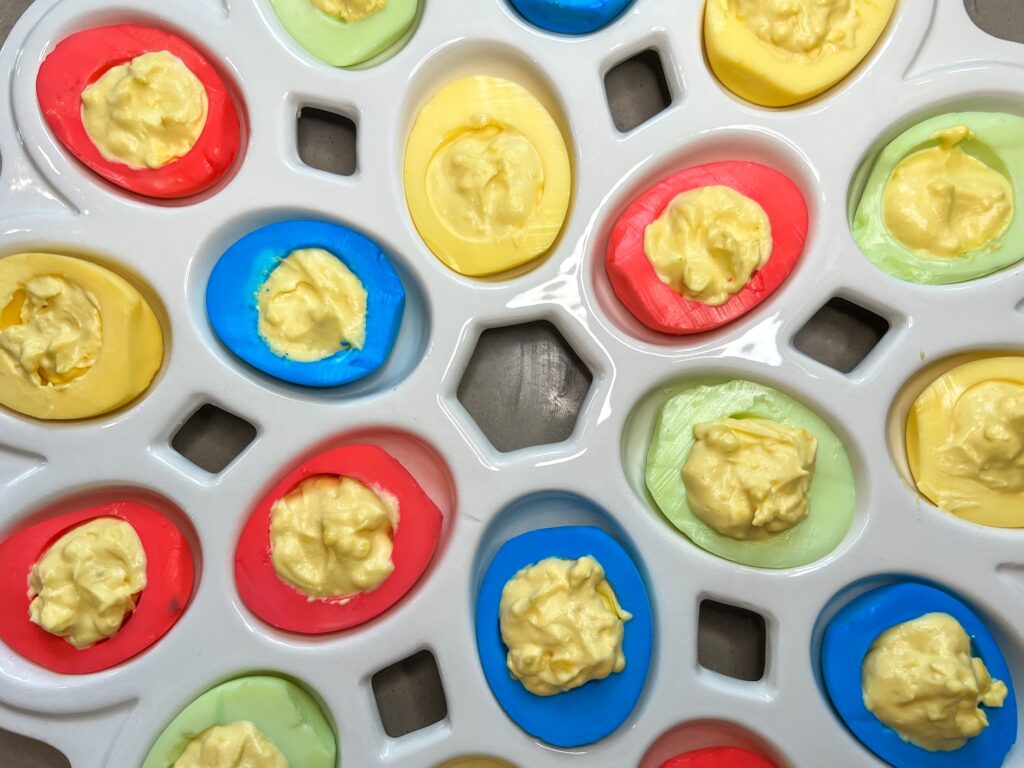 Colored Deviled Eggs