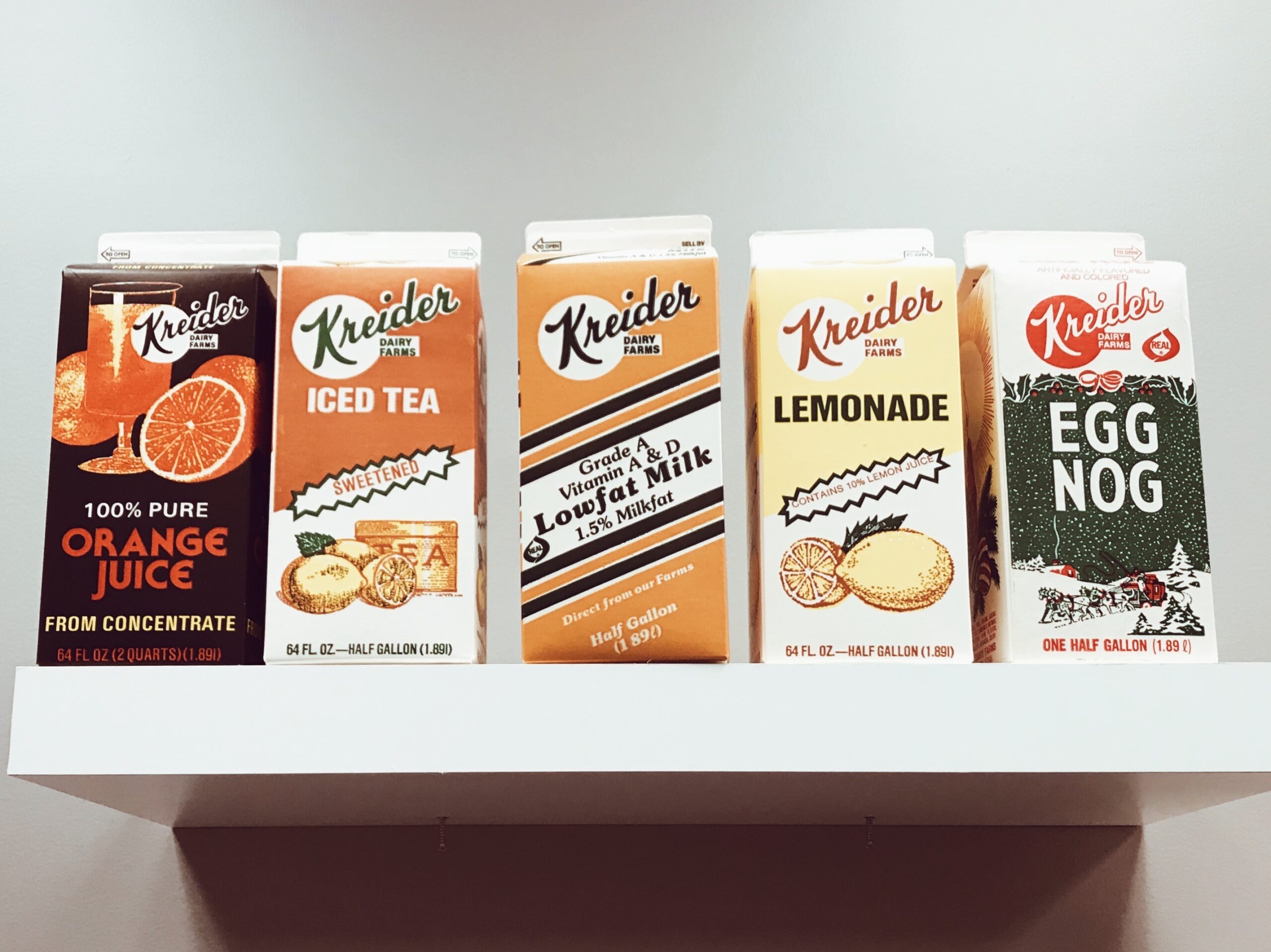 Kreider Farms Vintage Drink Cartons