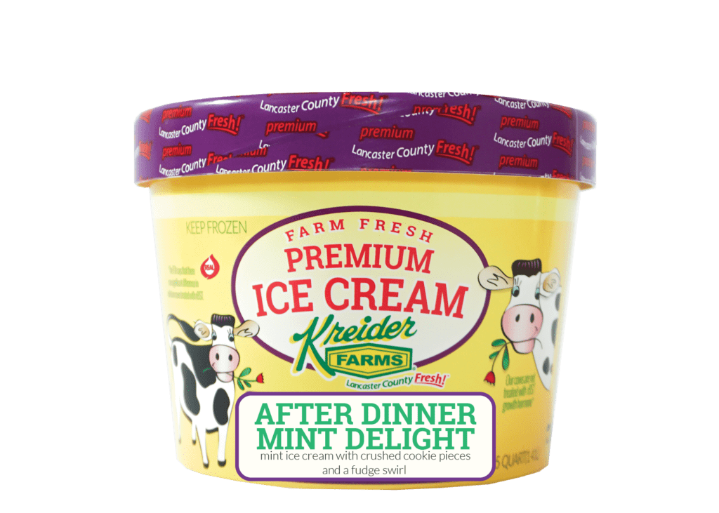 Kreider Farms After Dinner Mint Delight Ice Cream