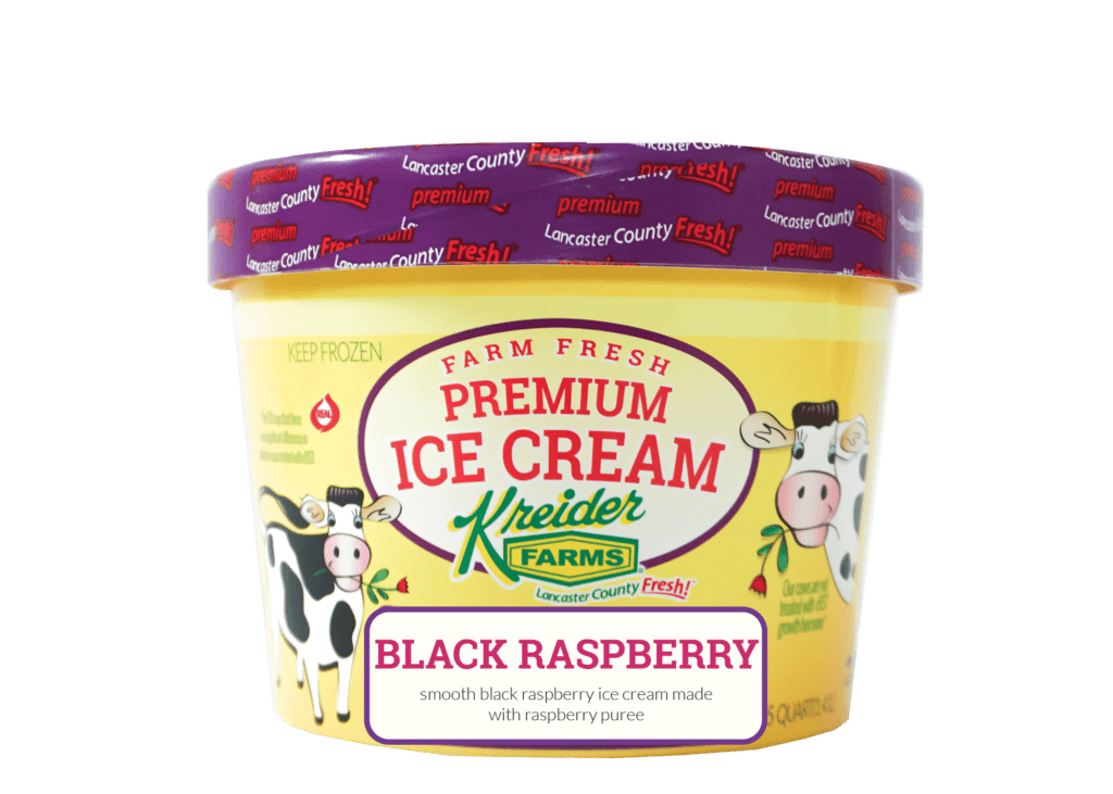 Kreider Farms Black Raspberry Ice Cream