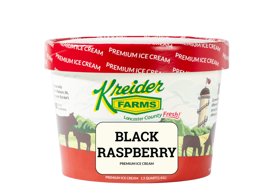 Kreider Farms Black Raspberry Ice Cream