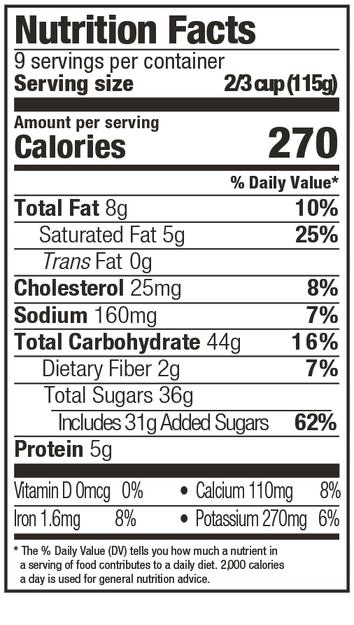 Brownie Blast Nutritional