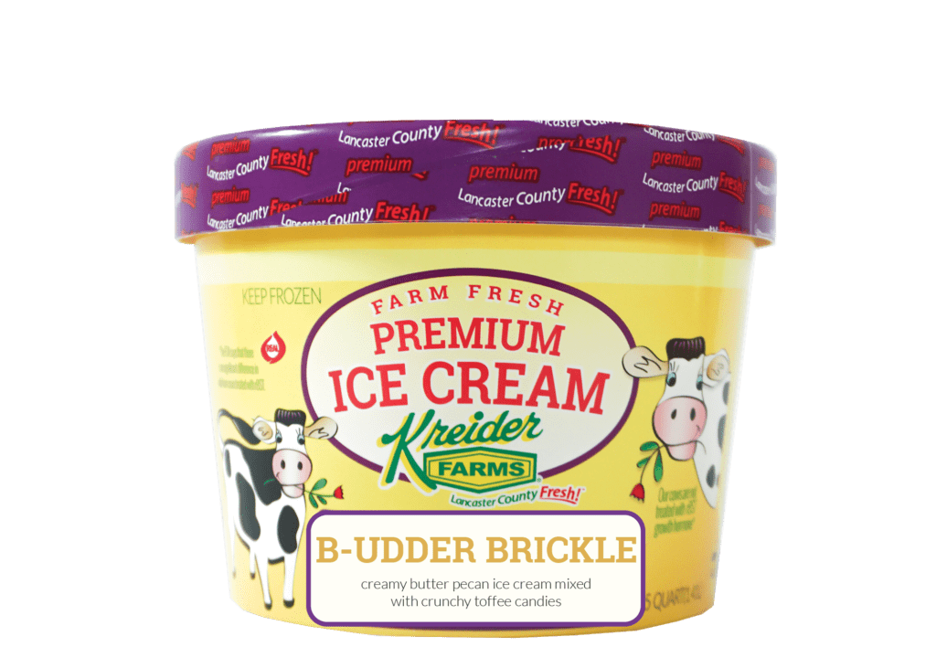 Kreider Farms Budder Brickle Ice Cream