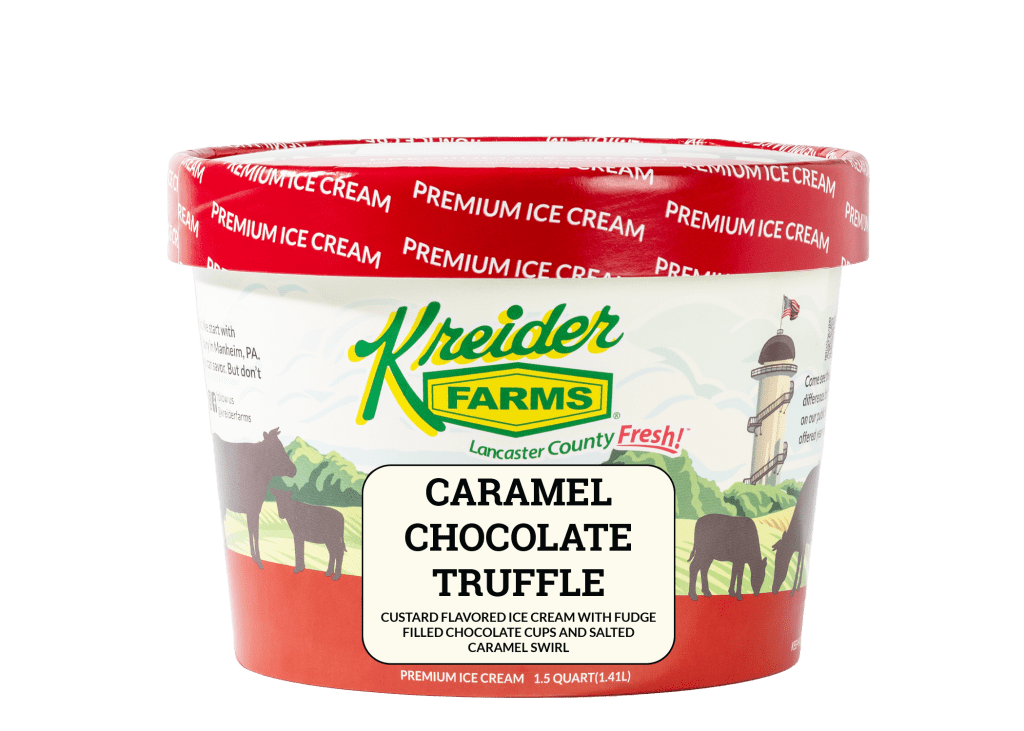 Kreider Farms Caramel Chocolate Truffle Ice Cream