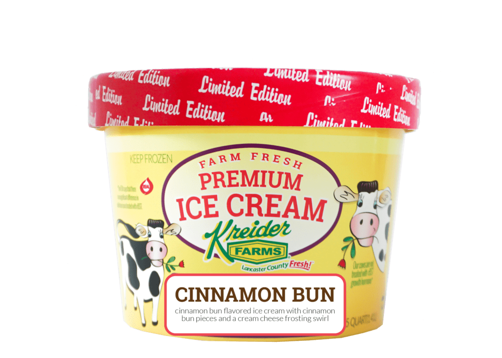 Kreider Farms Cinnamon Bun Ice Cream