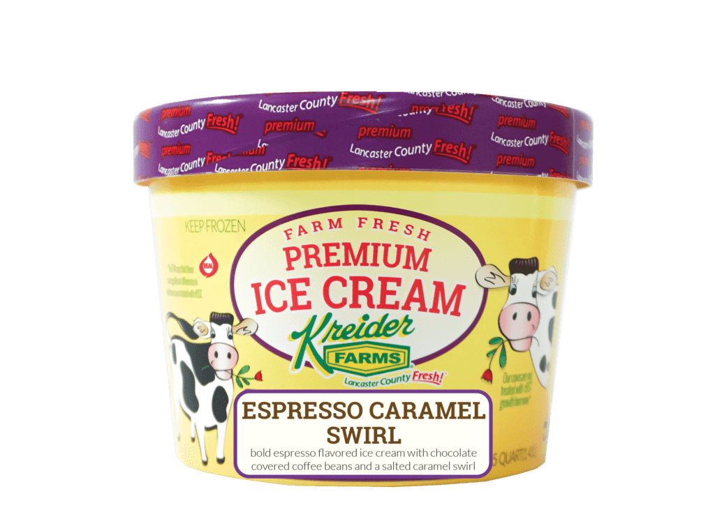 Kreider Farms Espresso Caramel Swirl Ice Cream