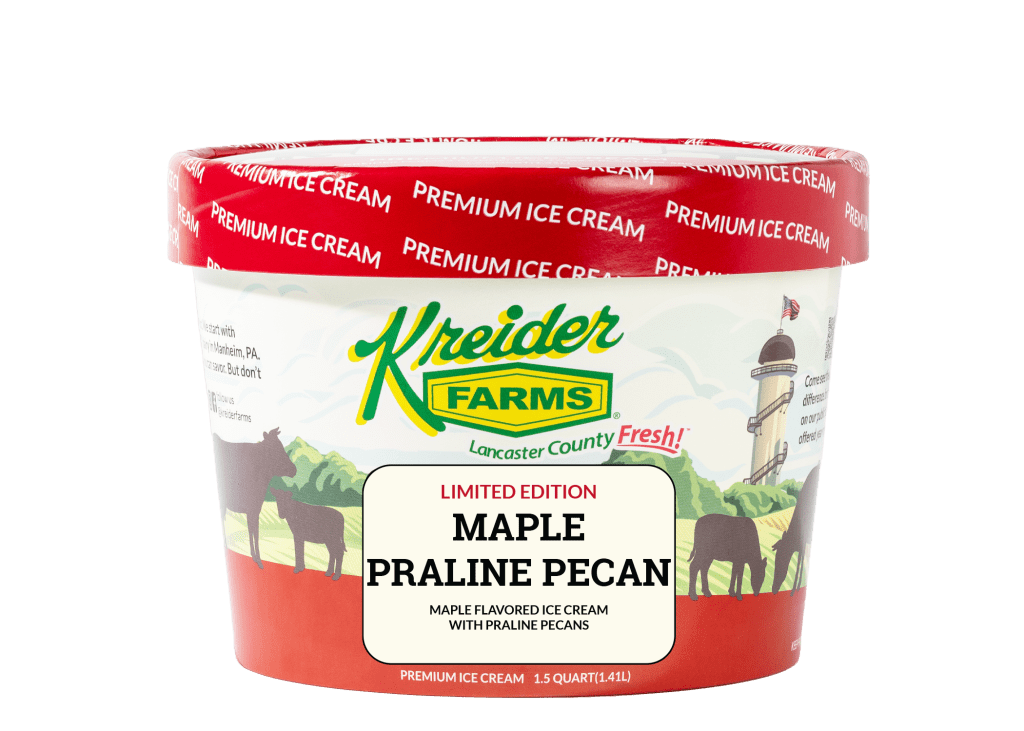 Kreider Farms Maple Praline Pecan Ice Cream