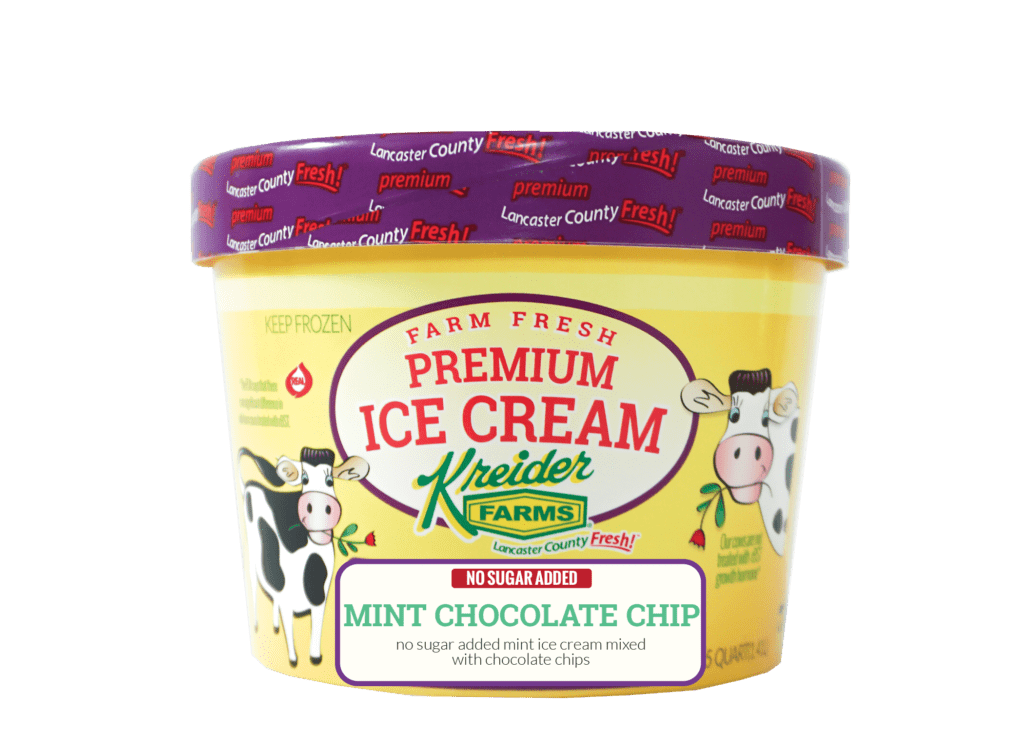 Kreider Farms NSA Mint Chocolate Chip Ice Cream